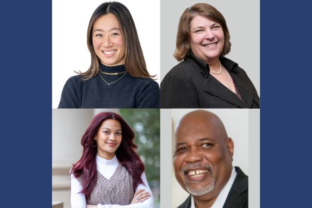 four alumni leadership award winners