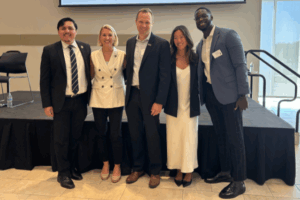 Robert Matos-Moran ’18, Kari Osmond ’09, Jeff Martin ’05, Catherine Tung ’15, Eash Haughton ’19.