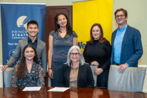 representatives from TCNJ and Princeton Strategic Communications